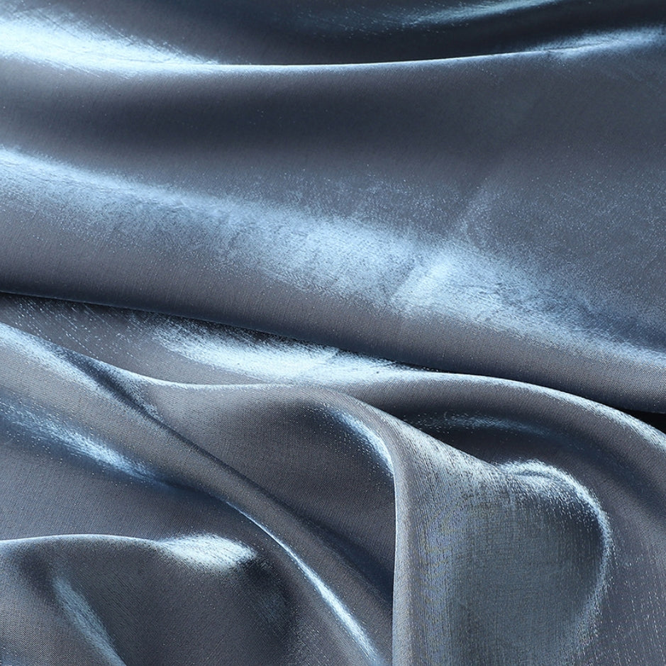 Colorful gilded satin