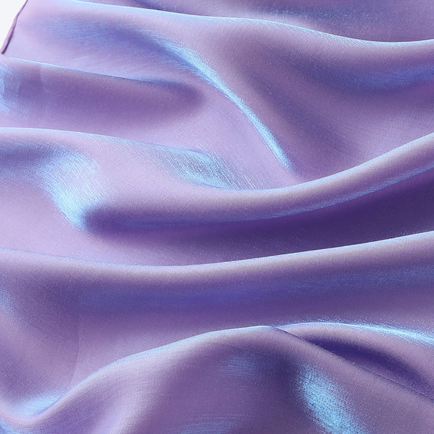 Colorful gilded satin