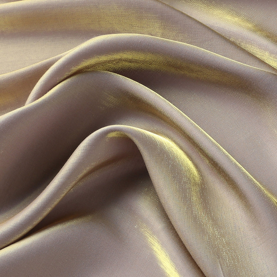 Colorful gilded satin