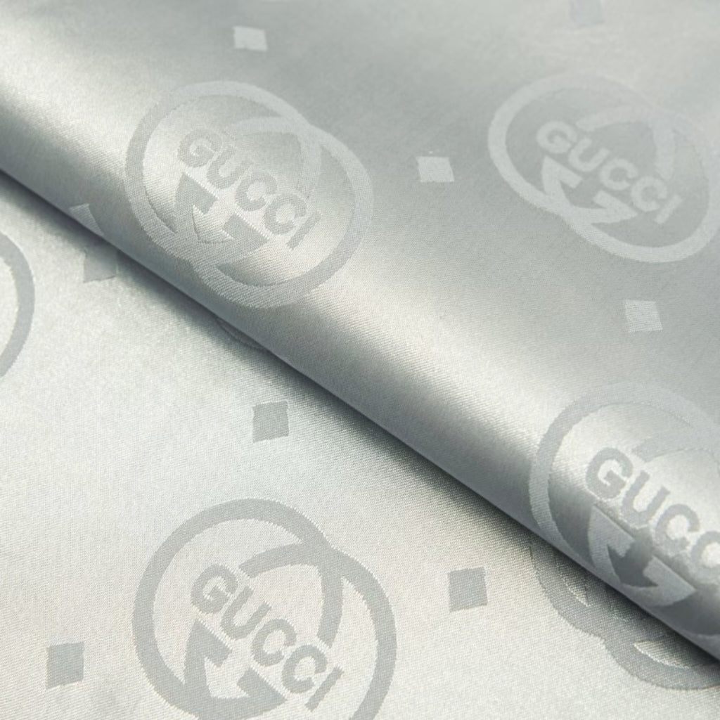 Satin jacquard fabric