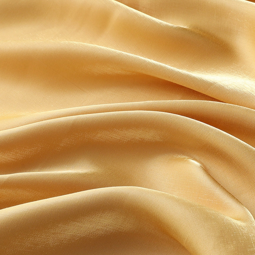 Colorful gilded satin