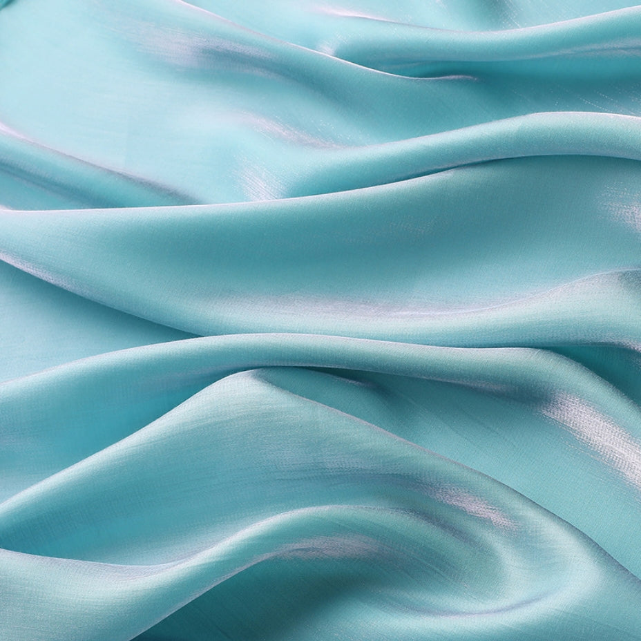 Colorful gilded satin