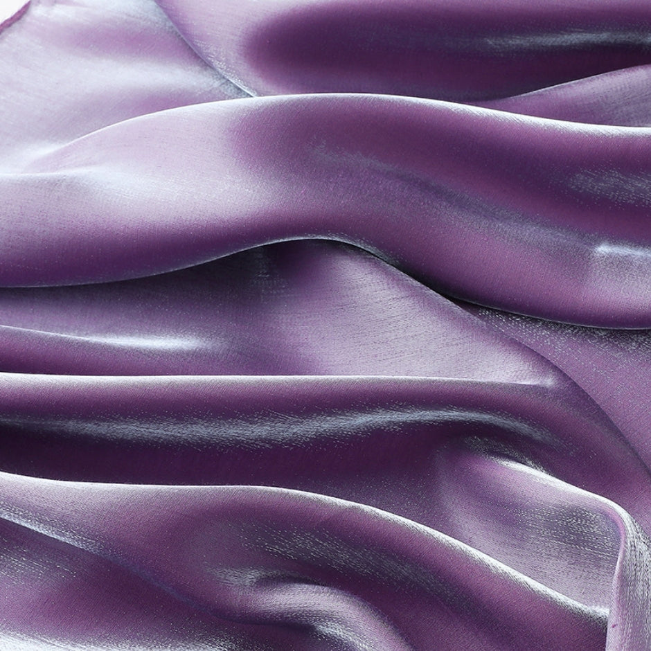 Colorful gilded satin