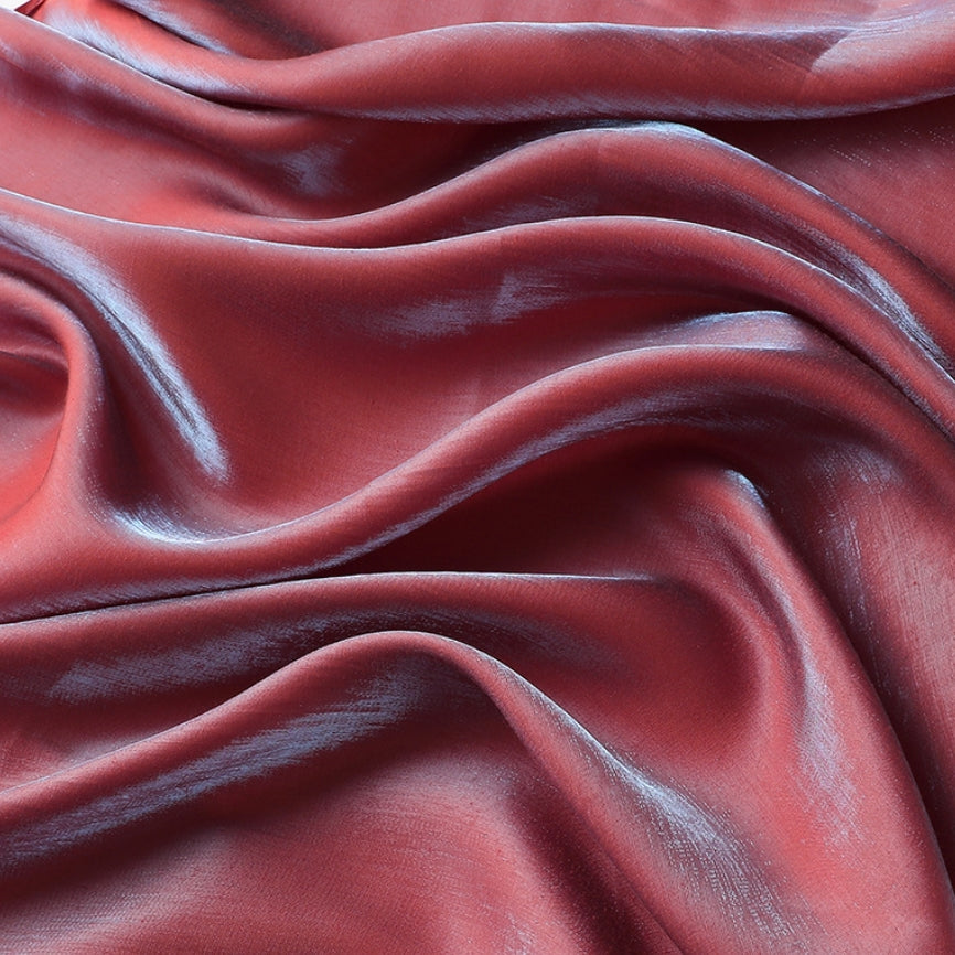 Colorful gilded satin
