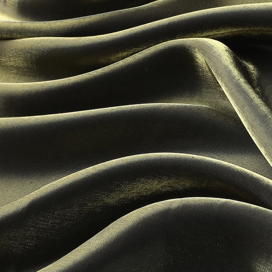Colorful gilded satin